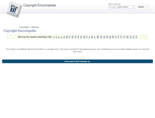 Tablet Screenshot of copyrightencyclopedia.com